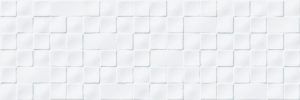 azulejo 30x90 relieve blanco