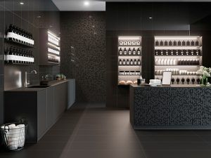 azulejo porcelanico rectificado super negro