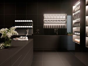 azulejo porcelanico rectificado super negro